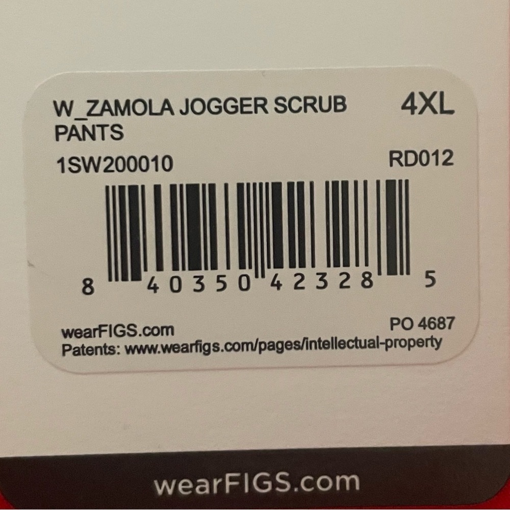 Figs Hibiscus Pride High Waisted Zamola Joggers Scrub Pants Size 4XL NWT - Picture 8 of 9